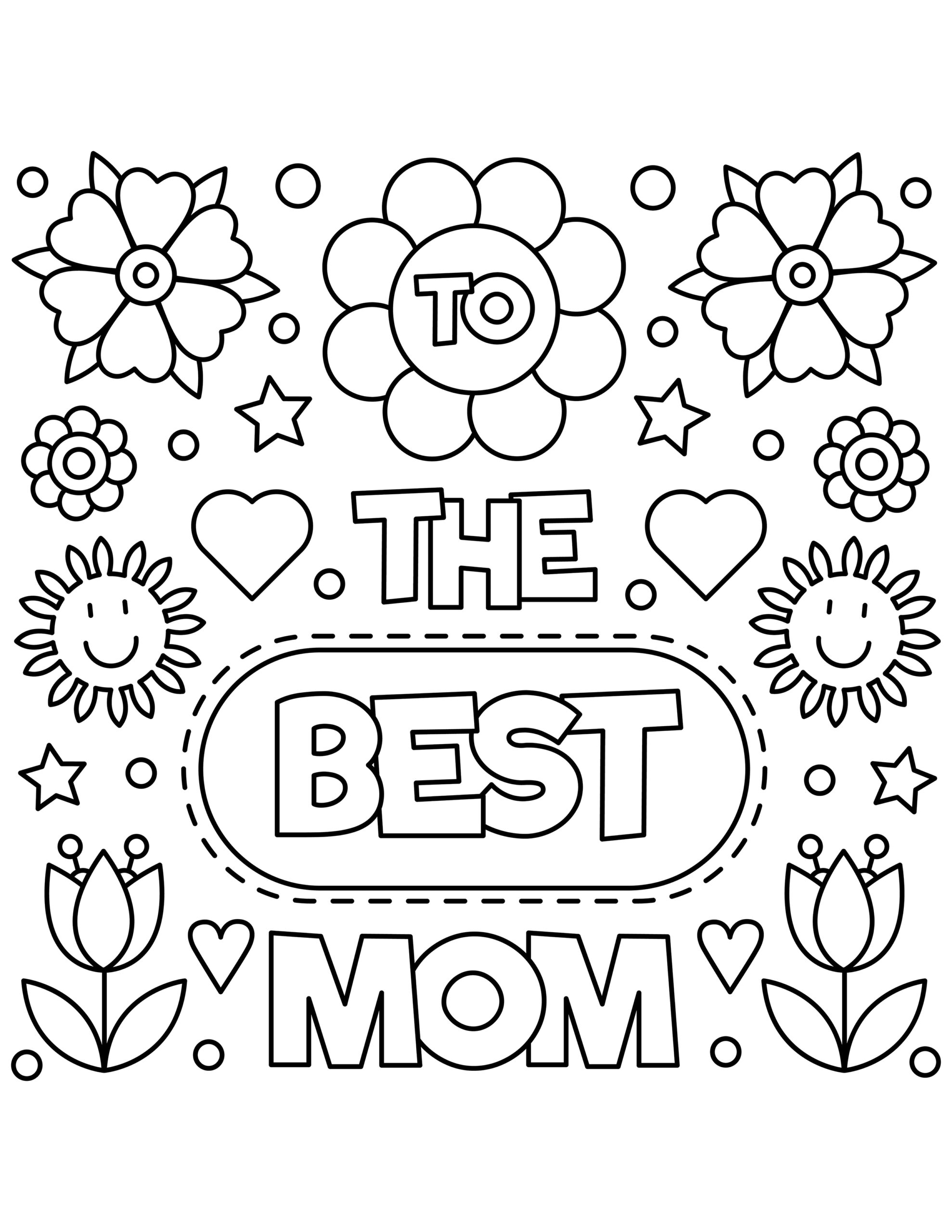 Free Mother 39 s Day Coloring Pages Printables For Kids Happy Toddler
