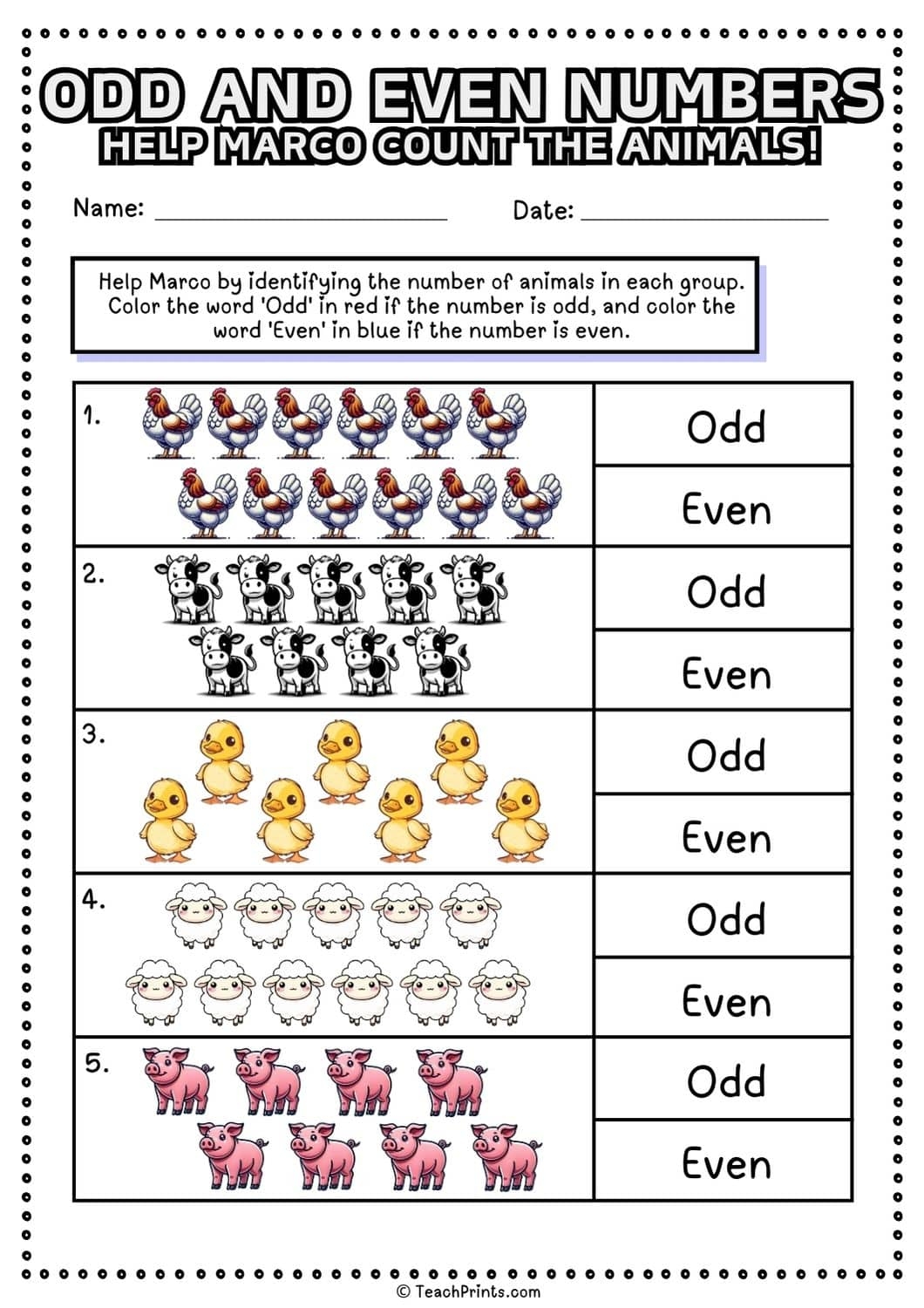 Free Odd And Even Numbers Worksheets Teach Prints Free Odd And Even Numbers Worksheets Teach Prints