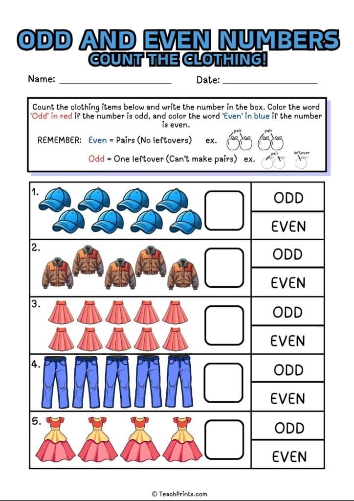 Free Odd And Even Numbers Worksheets Teach Prints Free Odd And Even Numbers Worksheets Teach Prints