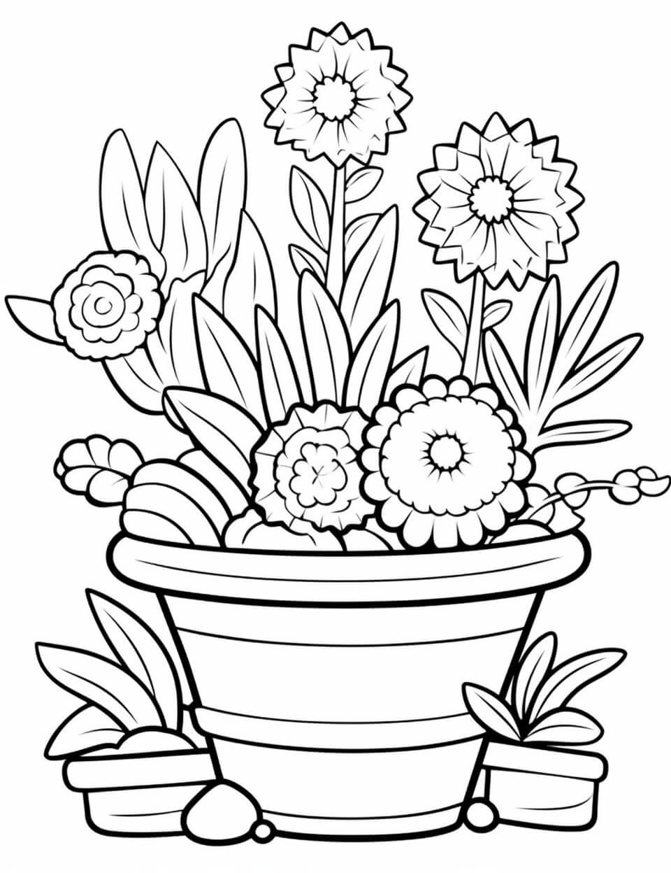 Free Plants Coloring Pages Fun Botanical Art Printable Aesthetic