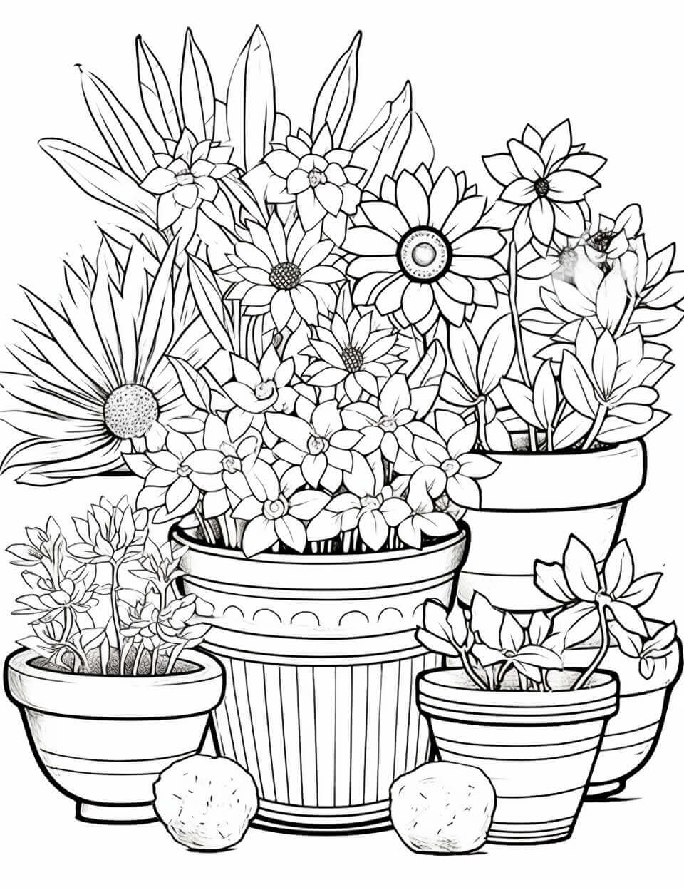 Free Plants Coloring Pages Fun Botanical Art Printable Aesthetic