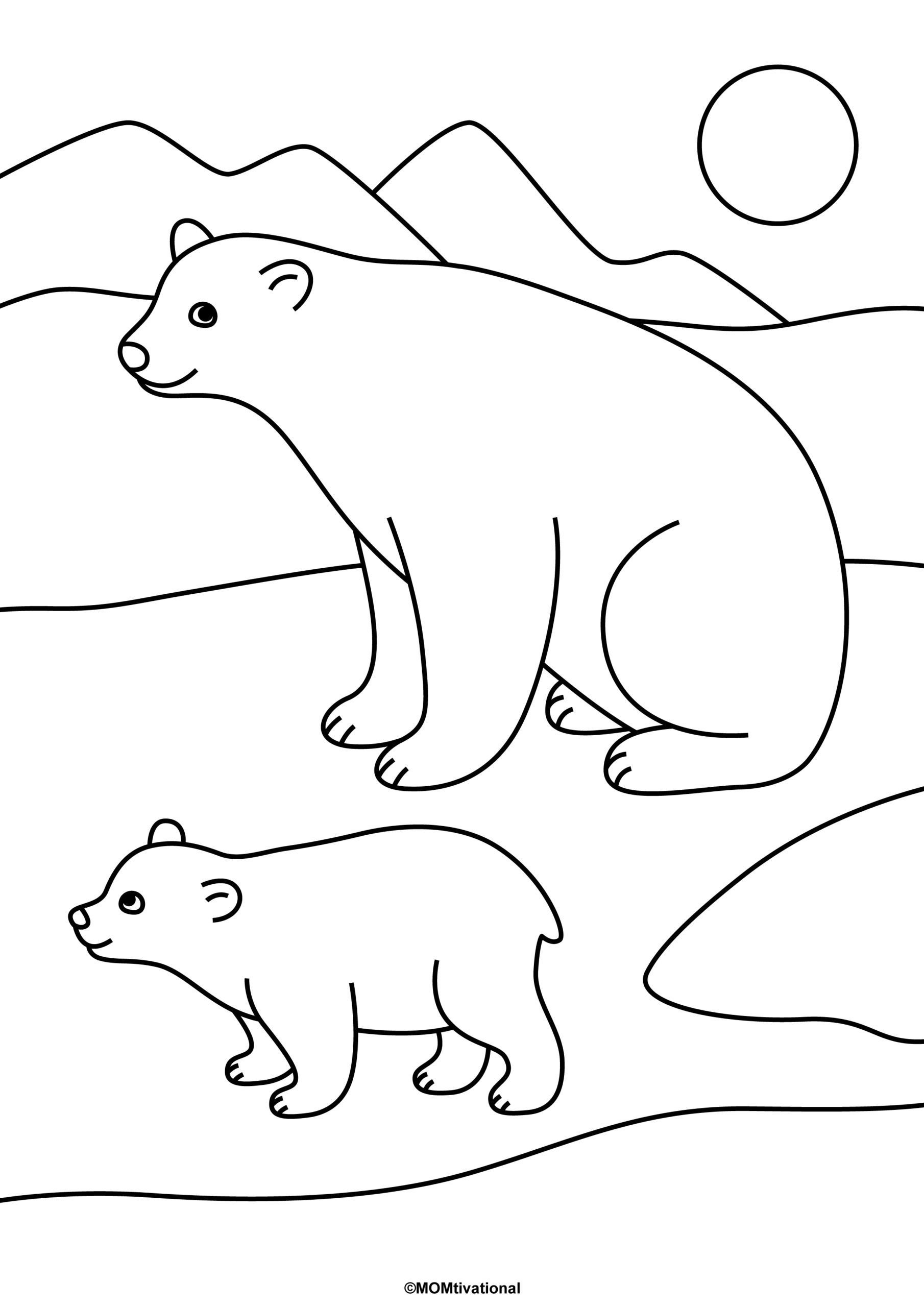FREE Polar Bear Coloring Page Printables That Are Super COOL Get It FREE Polar Bear Coloring Page Printables That Are Super COOL Get It