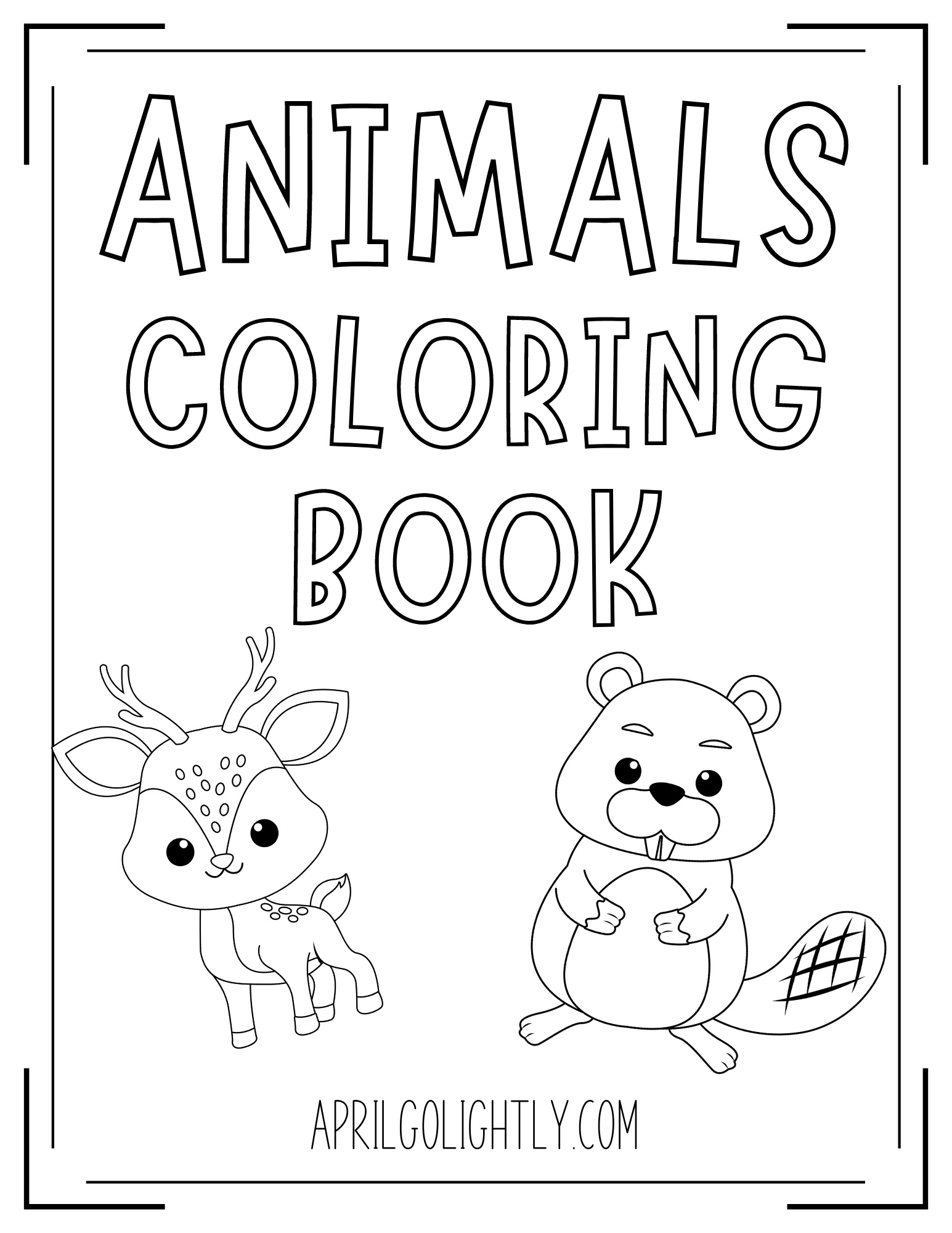 Free Printable Animal Coloring Pages FREE Printable A Z