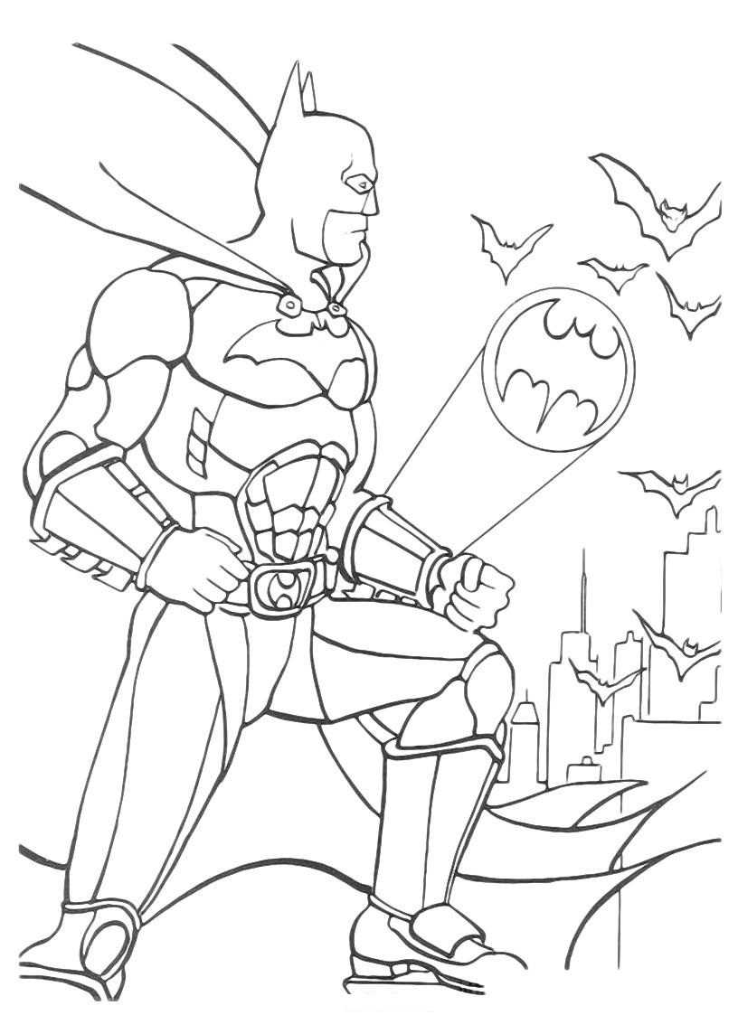 coloring pages for batman