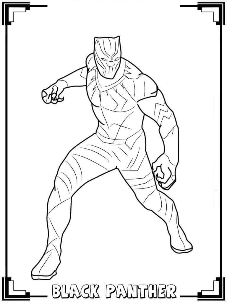 black panther coloring pages