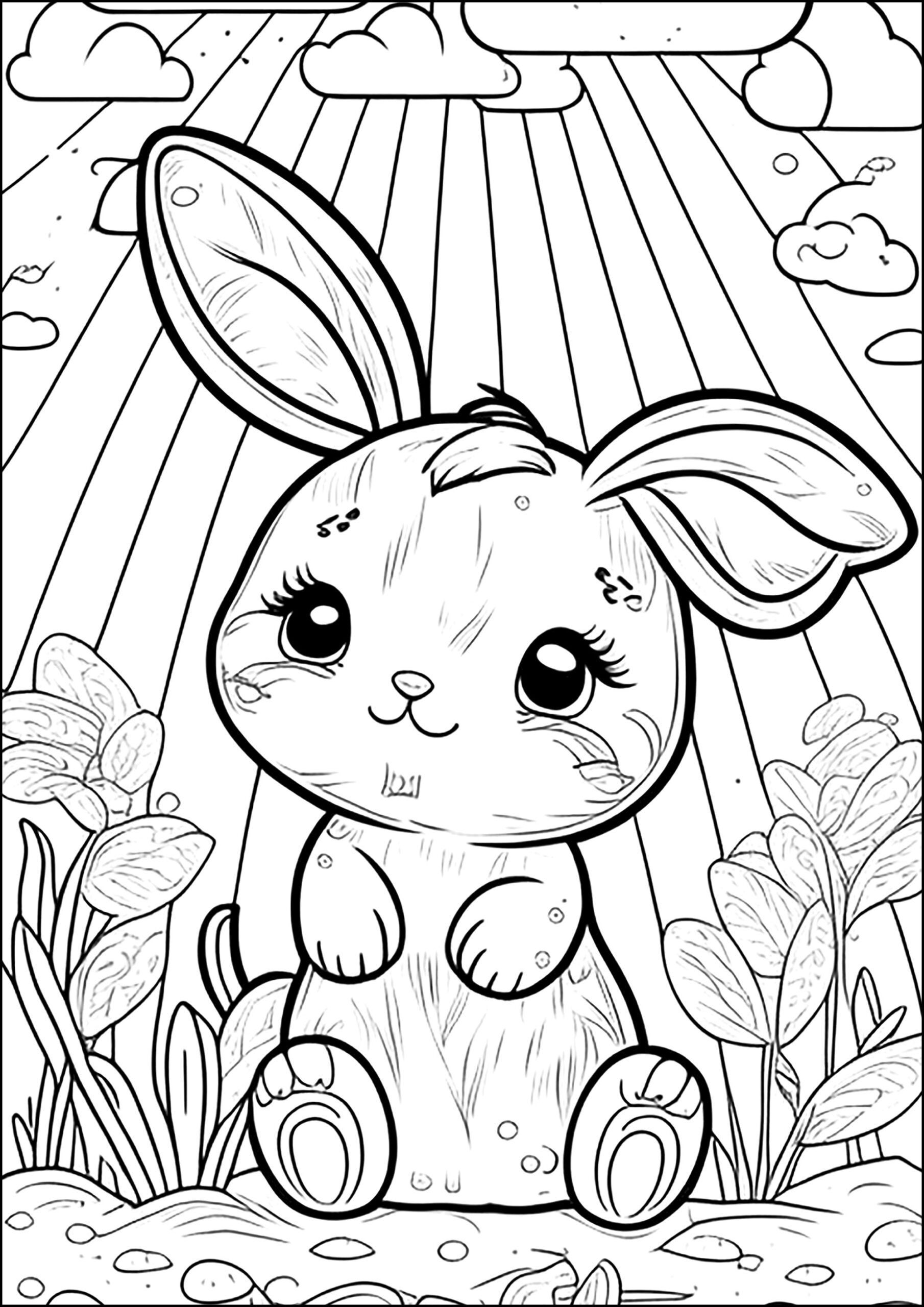 Free Printable Bunny Picture Coloring Pages For Kids Free Printable Bunny Picture Coloring Pages For Kids