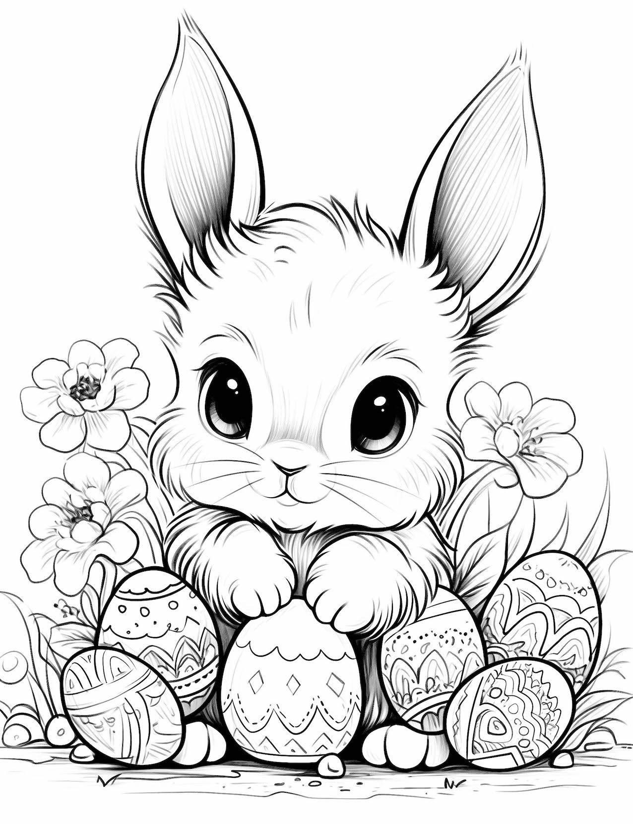 Free Printable Coloring Pages Bunny Rabbits