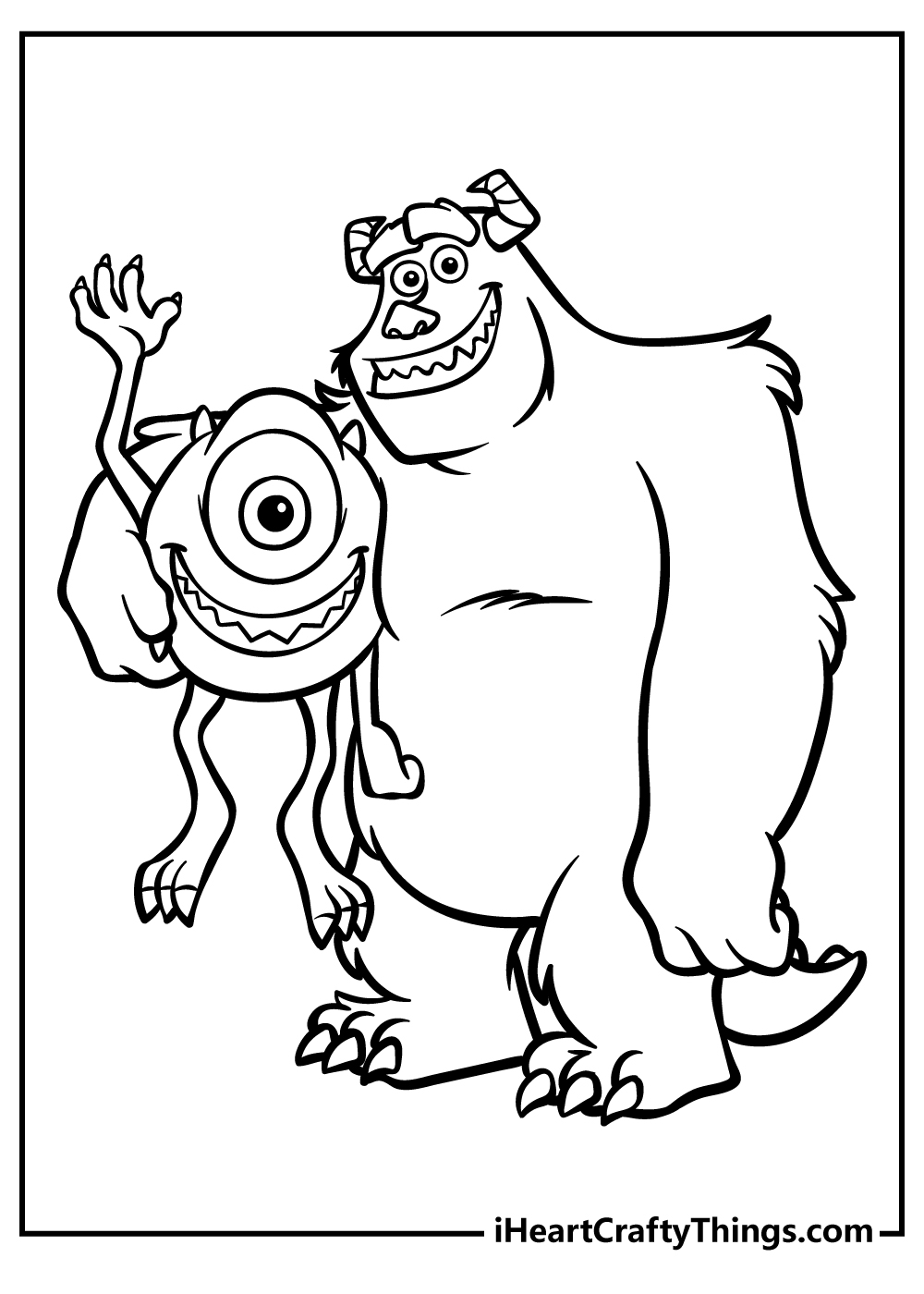 Free Printable Coloring Pages Monsters Inc 