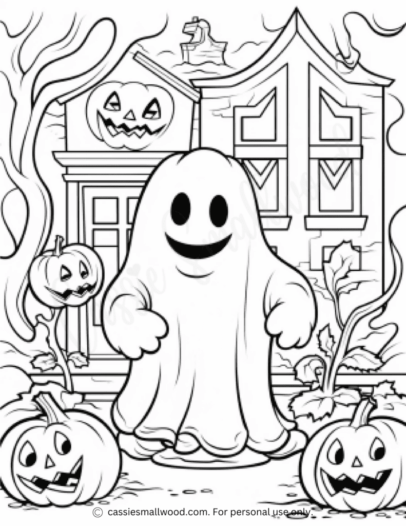 Free Printable Coloring Pages Of Ghosts