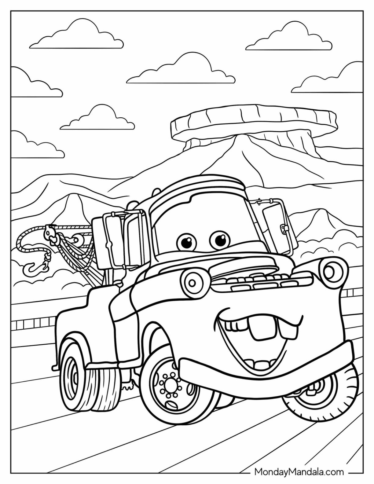 cars coloring page