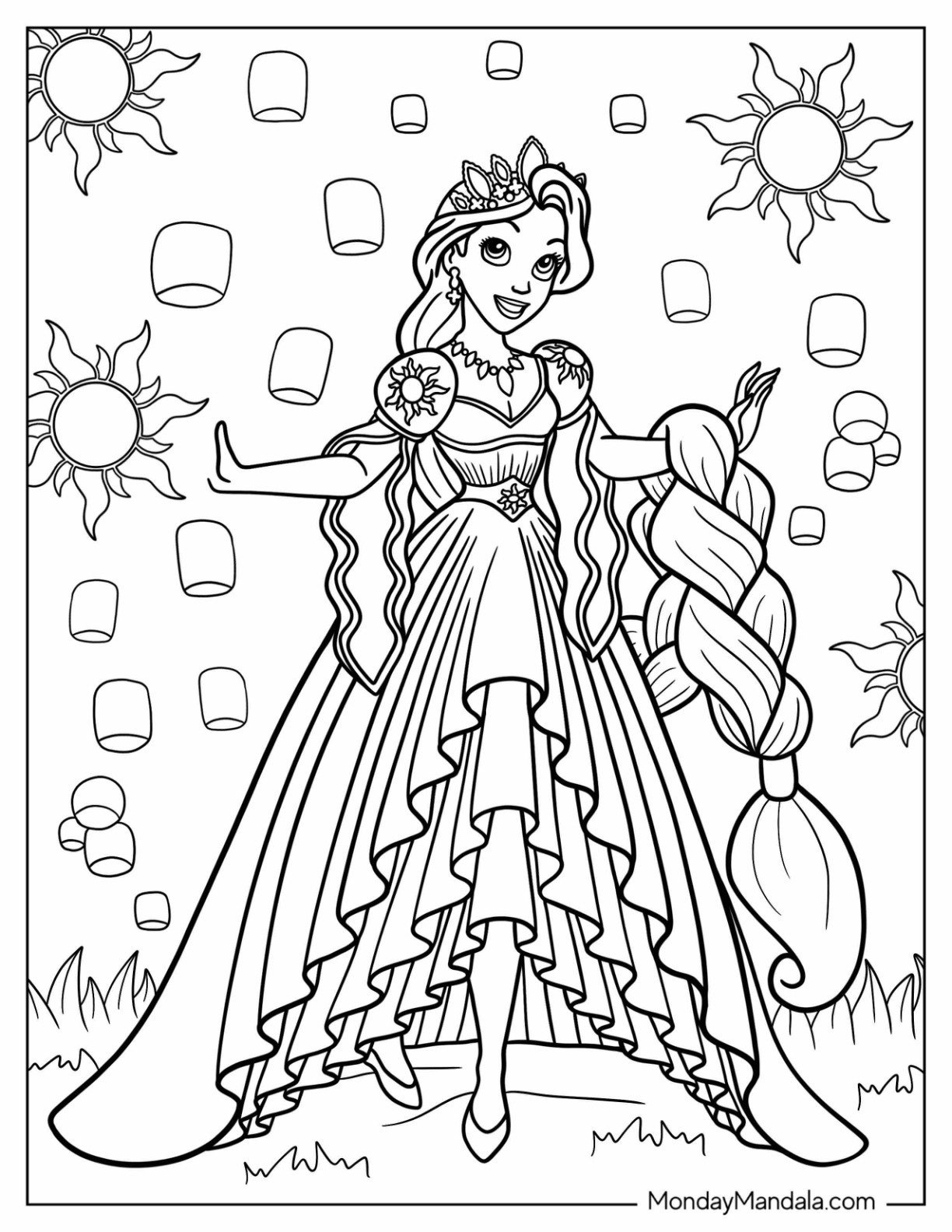 printing princess coloring pages printing princess coloring pages