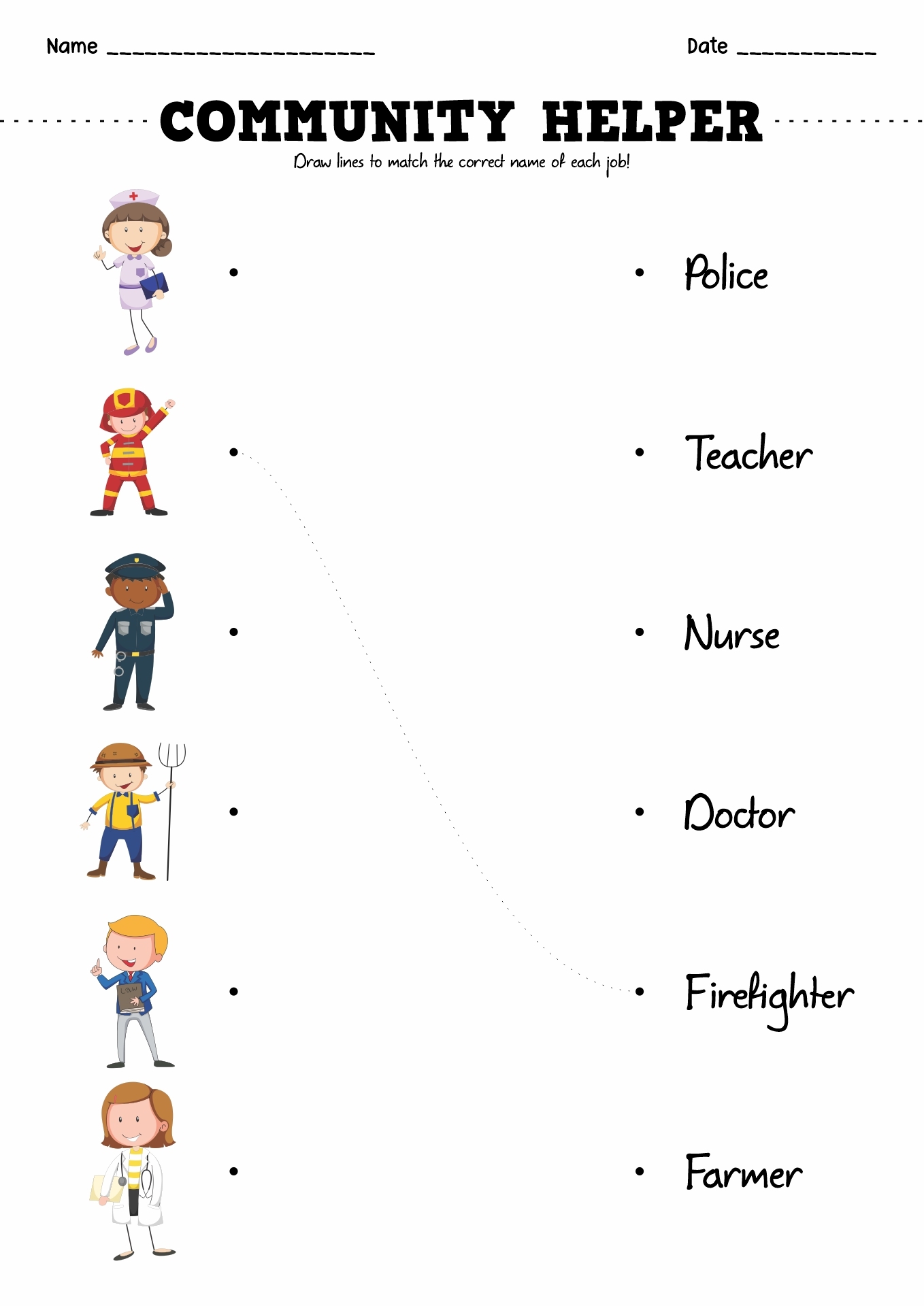 Free Printable Community Helpers Worksheets Free Printable Download