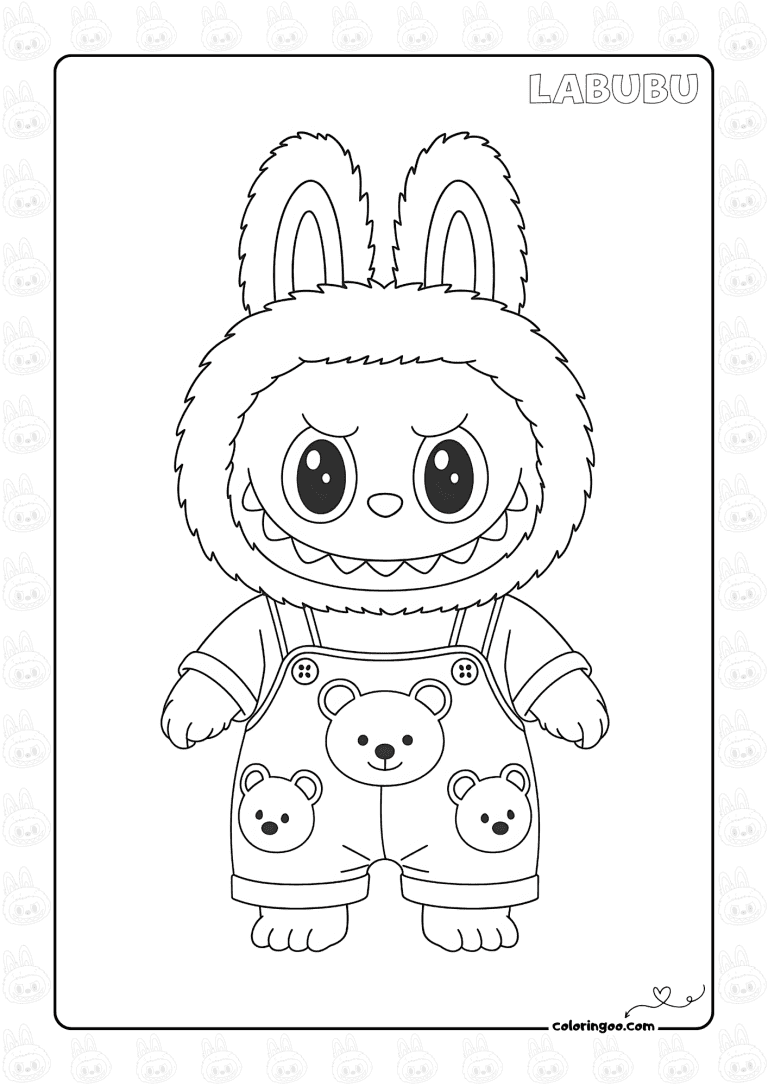 Free Printable Cute Labubu Coloring Sheets Free Printable Cute Labubu Coloring Sheets