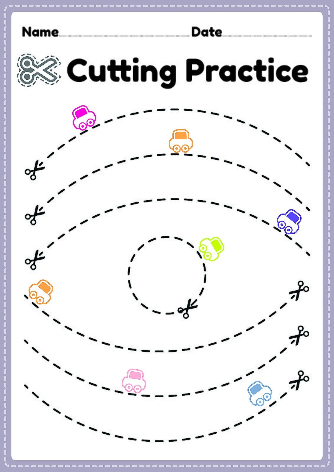 Free Printable Cutting Worksheets For Preschoolers The Hollydog 