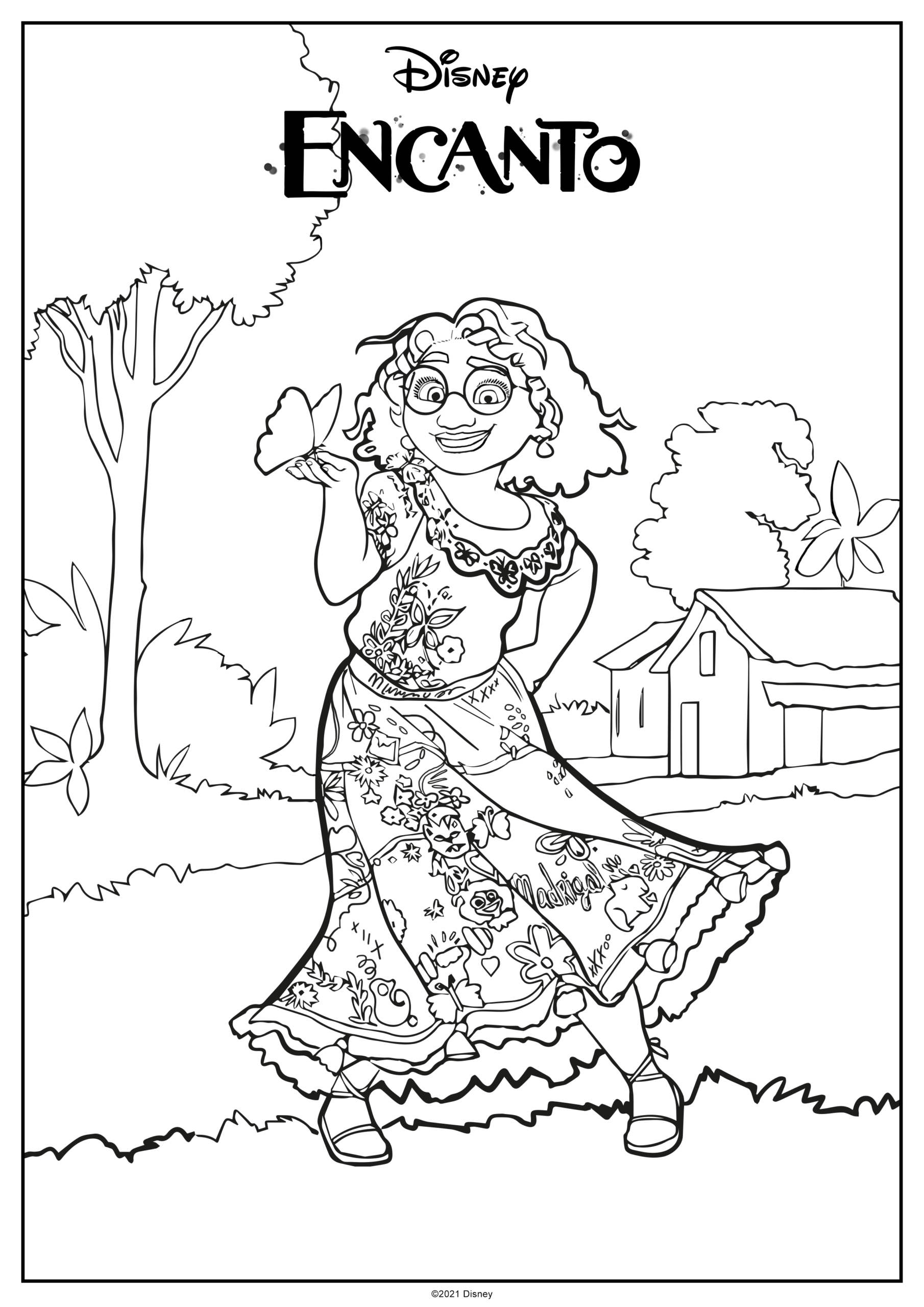 Free Printable Disney Encanto Coloring Pages For Kids