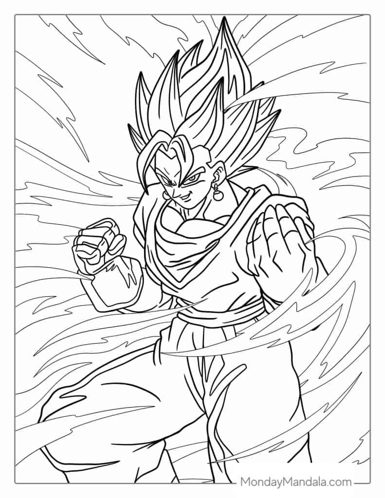 dragon ball z coloring pages