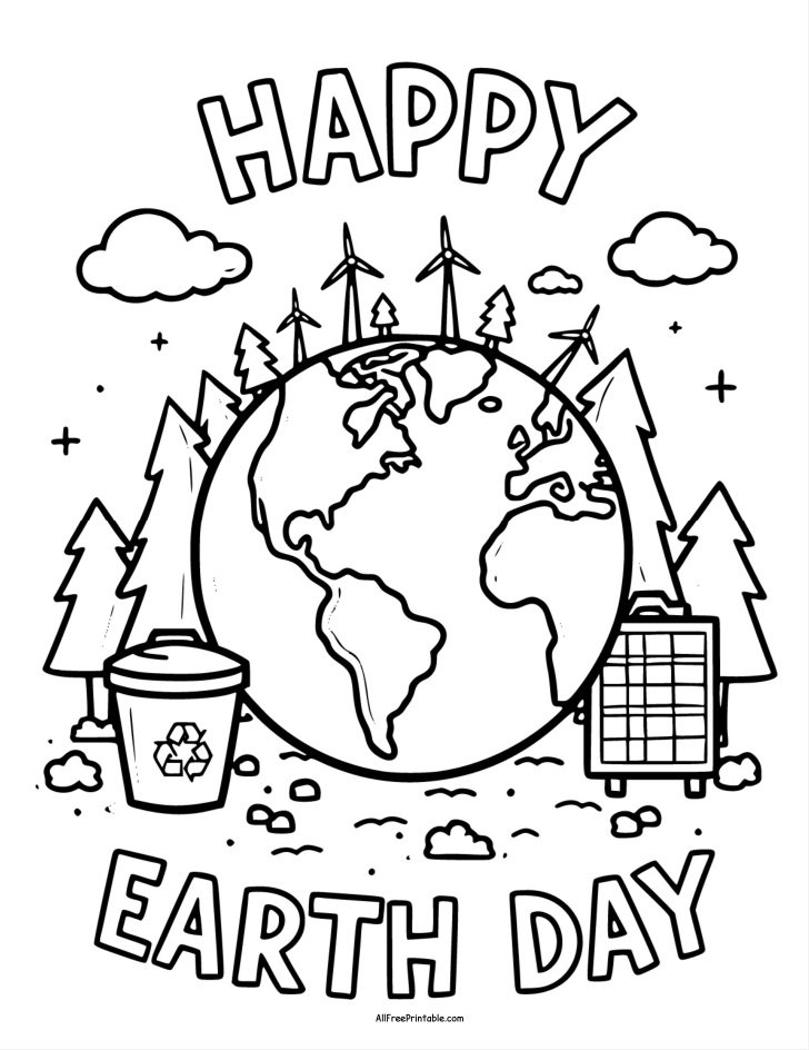 earth day coloring pages