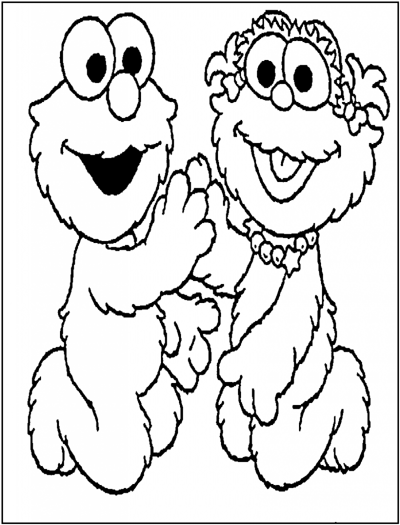 elmo coloring pages