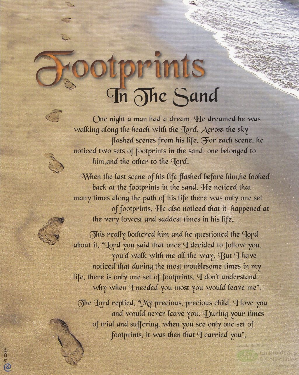 Free Printable Footprints In The Sand Poem Printable Calendars AT A Free Printable Footprints In The Sand Poem Printable Calendars AT A