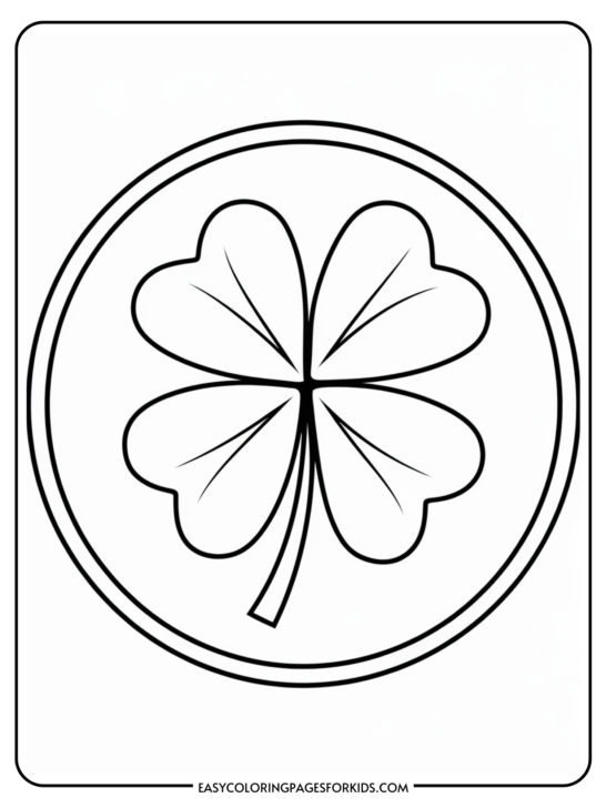 Free Printable Four Leaf Clover Coloring Pages 15 PDF Pages Easy Free Printable Four Leaf Clover Coloring Pages 15 PDF Pages Easy
