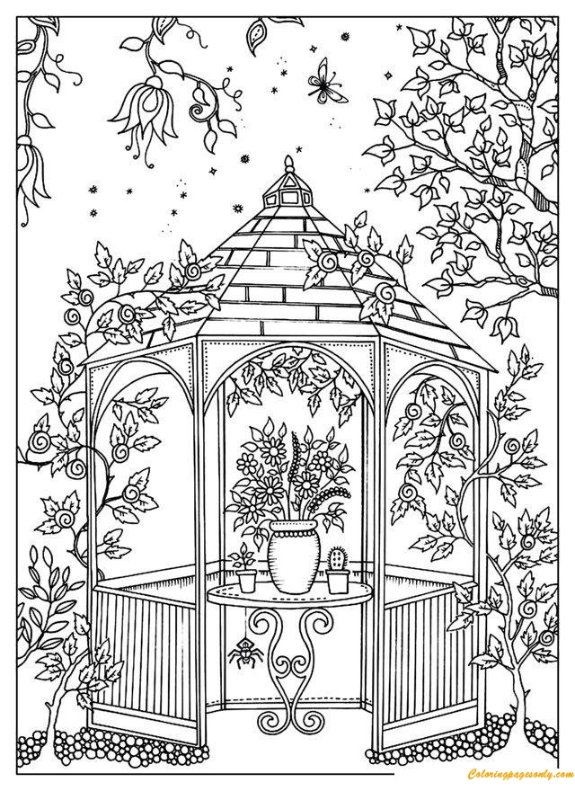 Free Printable Garden Coloring Pages Free Printable Garden Coloring Pages