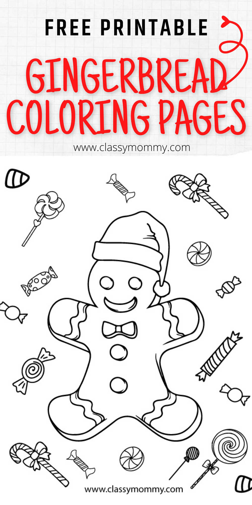 gingerbread coloring pages