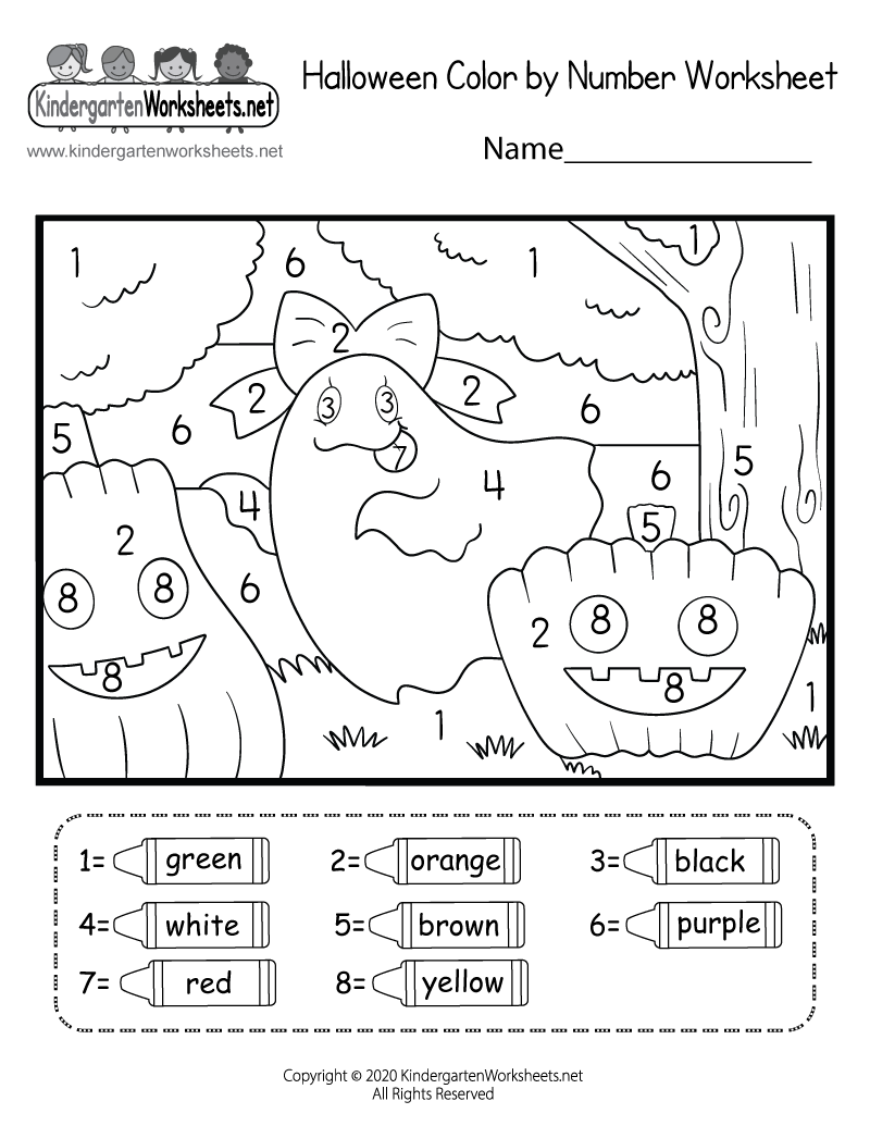Free Printable Halloween Coloring Worksheet For Kindergarten Free Printable Halloween Coloring Worksheet For Kindergarten