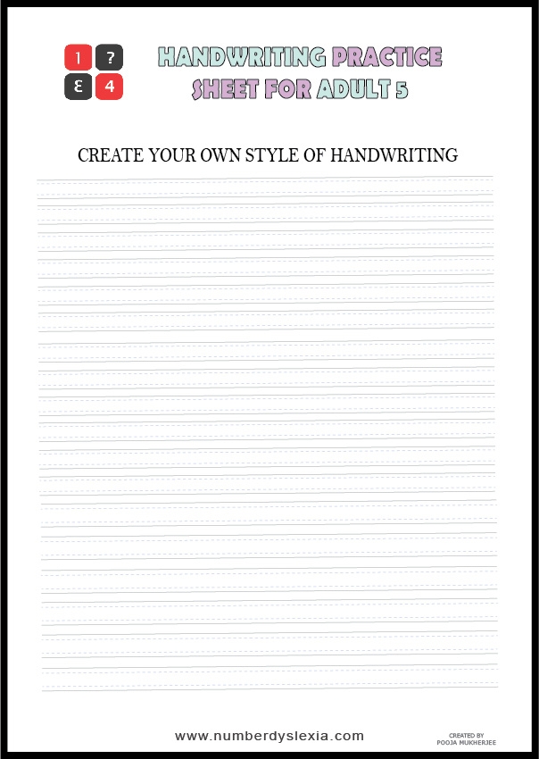 Free Printable Handwriting Practice Worksheets For Adults PDF Free Printable Handwriting Practice Worksheets For Adults PDF