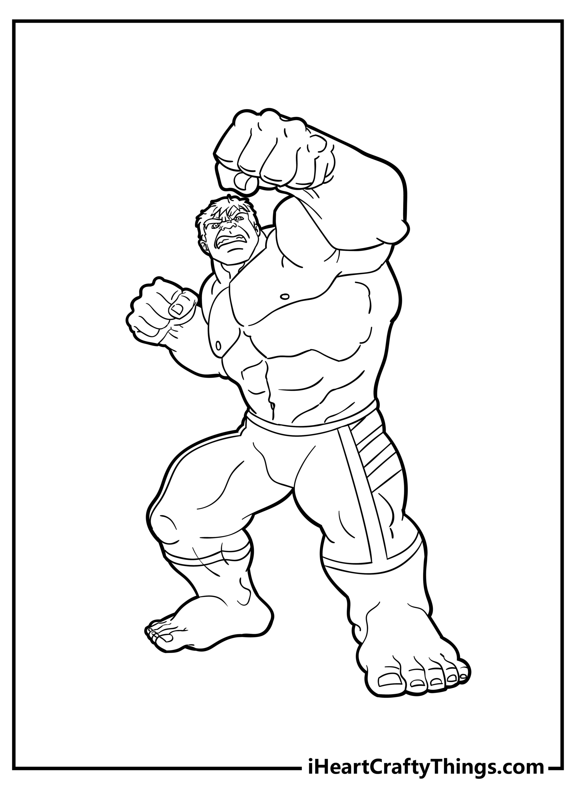 Free Printable Hulk Coloring Pages For Kids