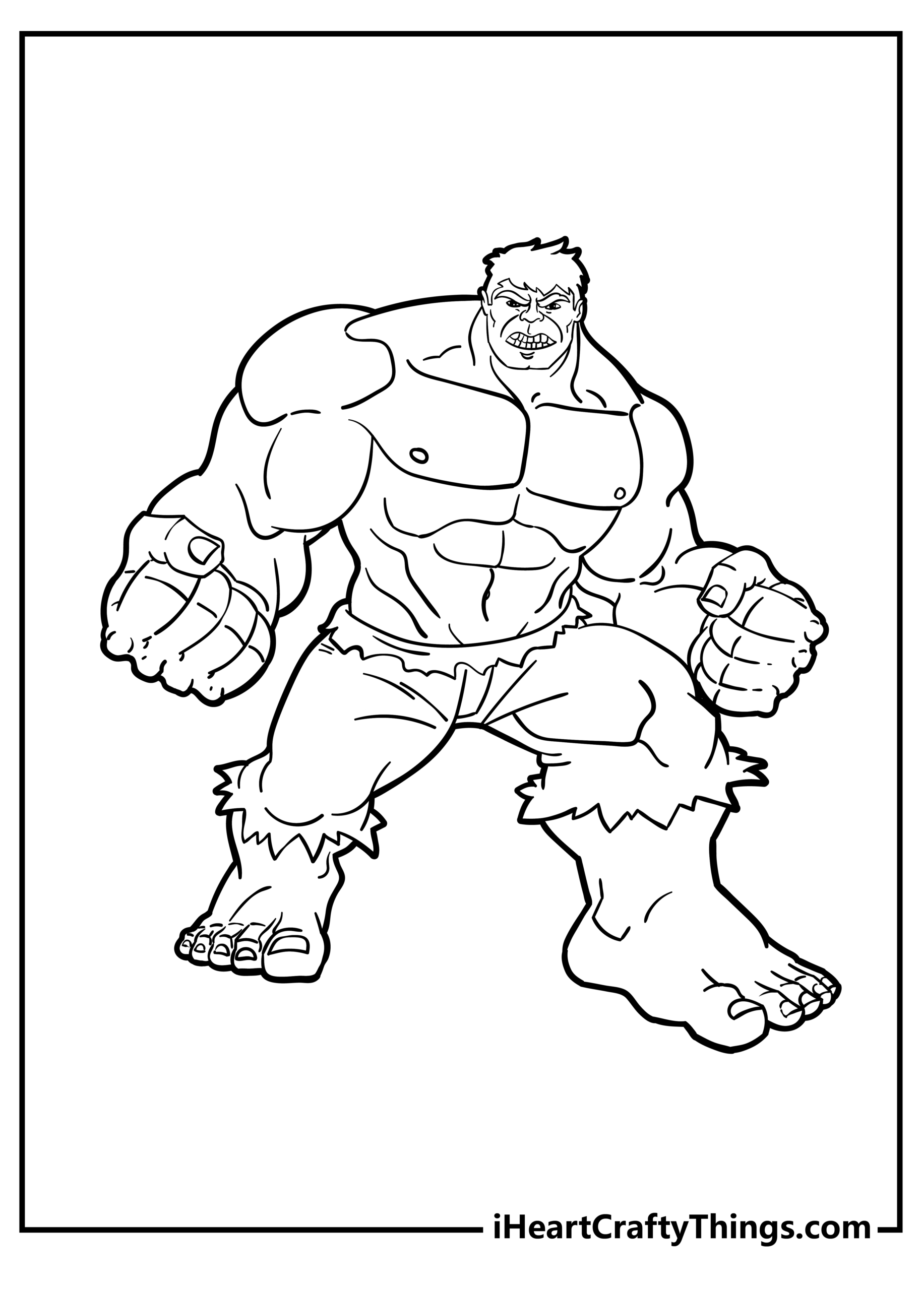 Free Printable Hulk Coloring Pages For Kids