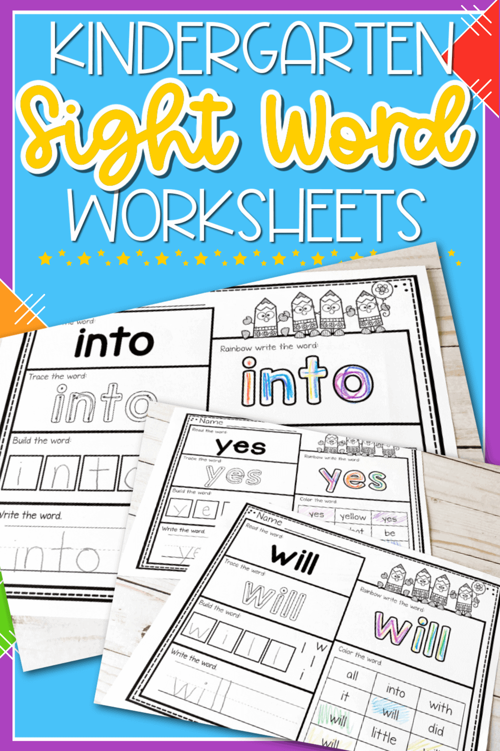 Free Printable Kindergarten Sight Word Worksheets Worksheets Library Free Printable Kindergarten Sight Word Worksheets Worksheets Library