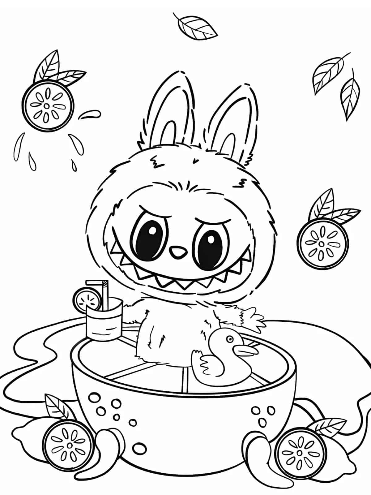 free printable labubu coloring pages free printable labubu coloring pages