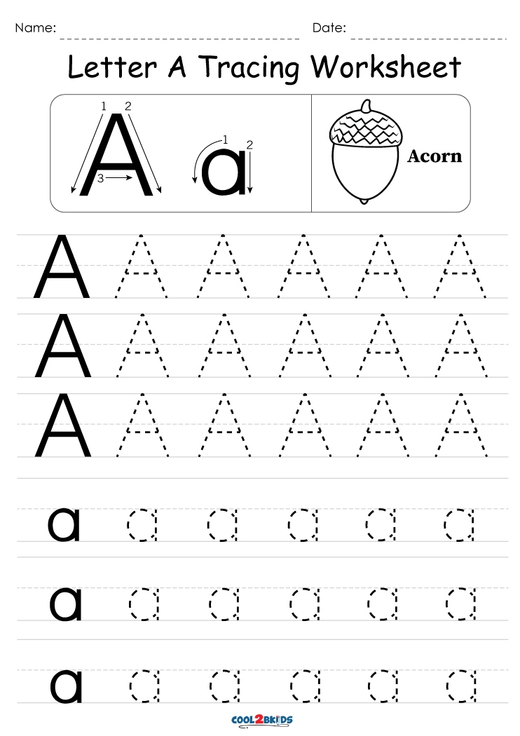 Free Printable Letter A Tracing Worksheets Free Printable Letter A Tracing Worksheets
