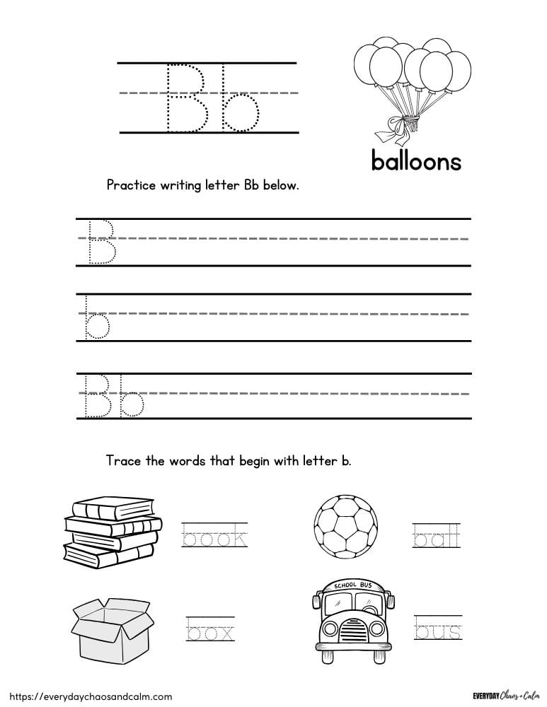 letter b worksheet letter b worksheet