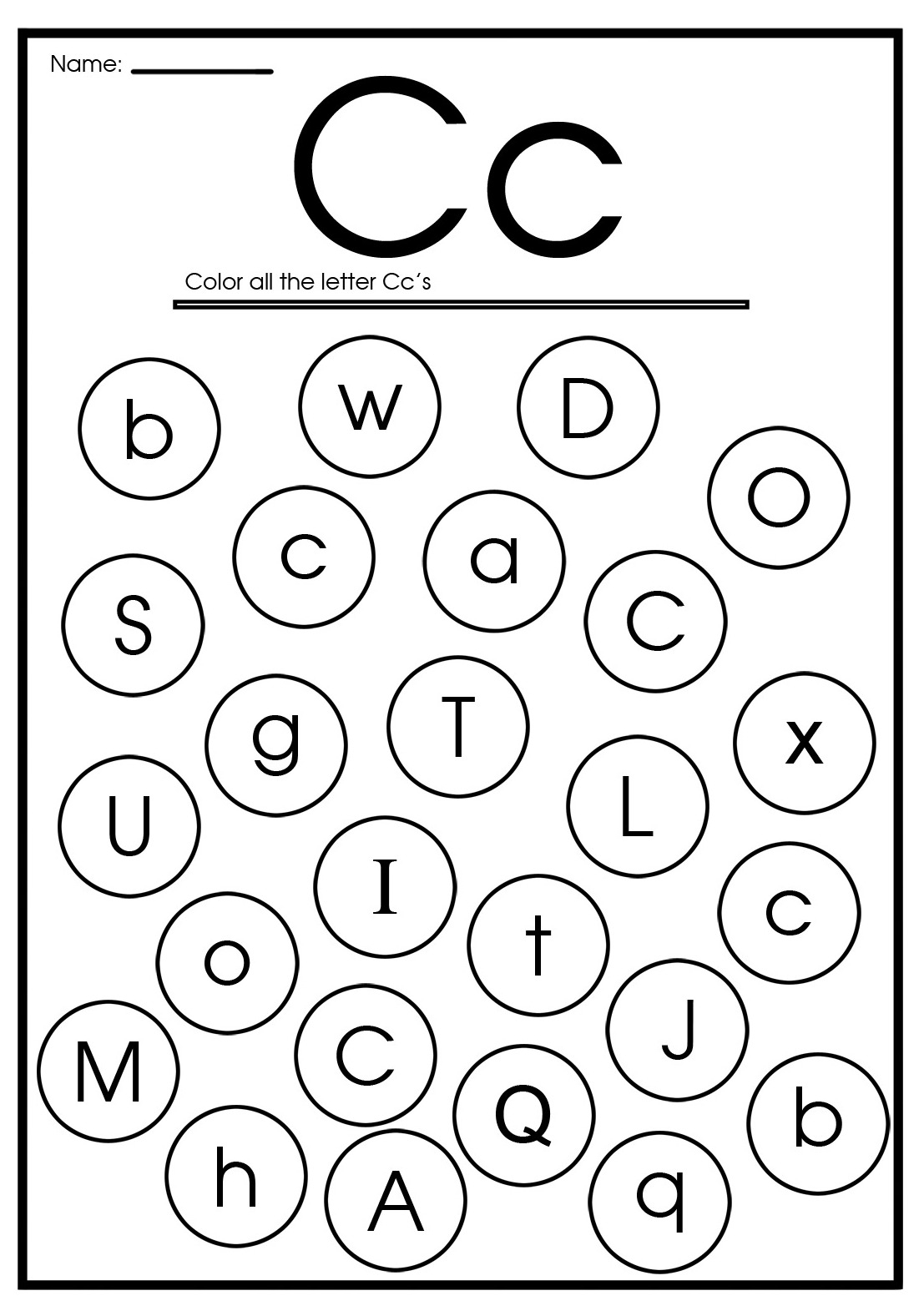 Free Printable Letter C Worksheets Free Printable Letter C Worksheets