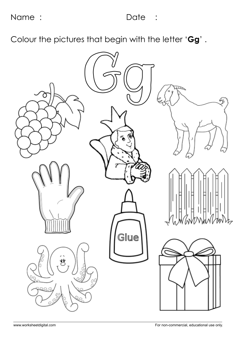 Free Printable Letter G Writing Practice Worksheet Worksheets Library