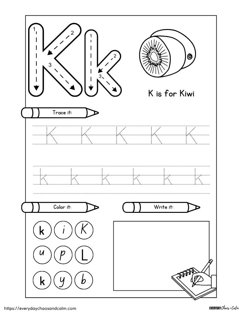 Free Printable Letter K Worksheets Free Printable Letter K Worksheets