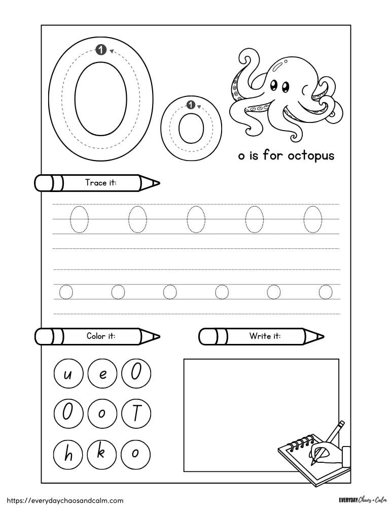 Free Printable Letter O Worksheets Free Printable Letter O Worksheets