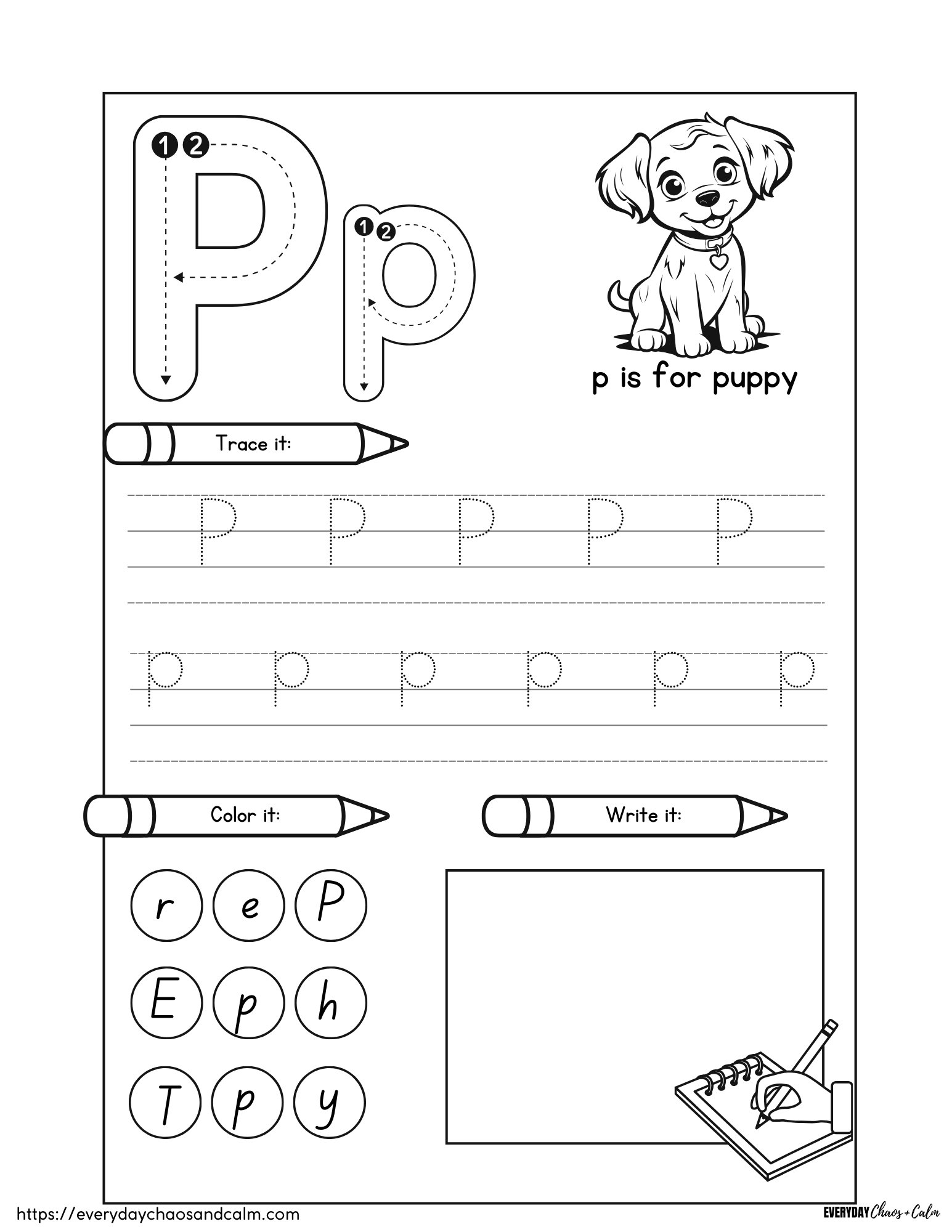 Free Printable Letter P Worksheets Free Printable Letter P Worksheets