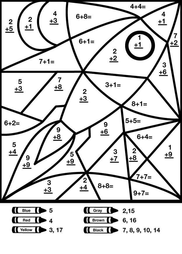 coloring pages with math