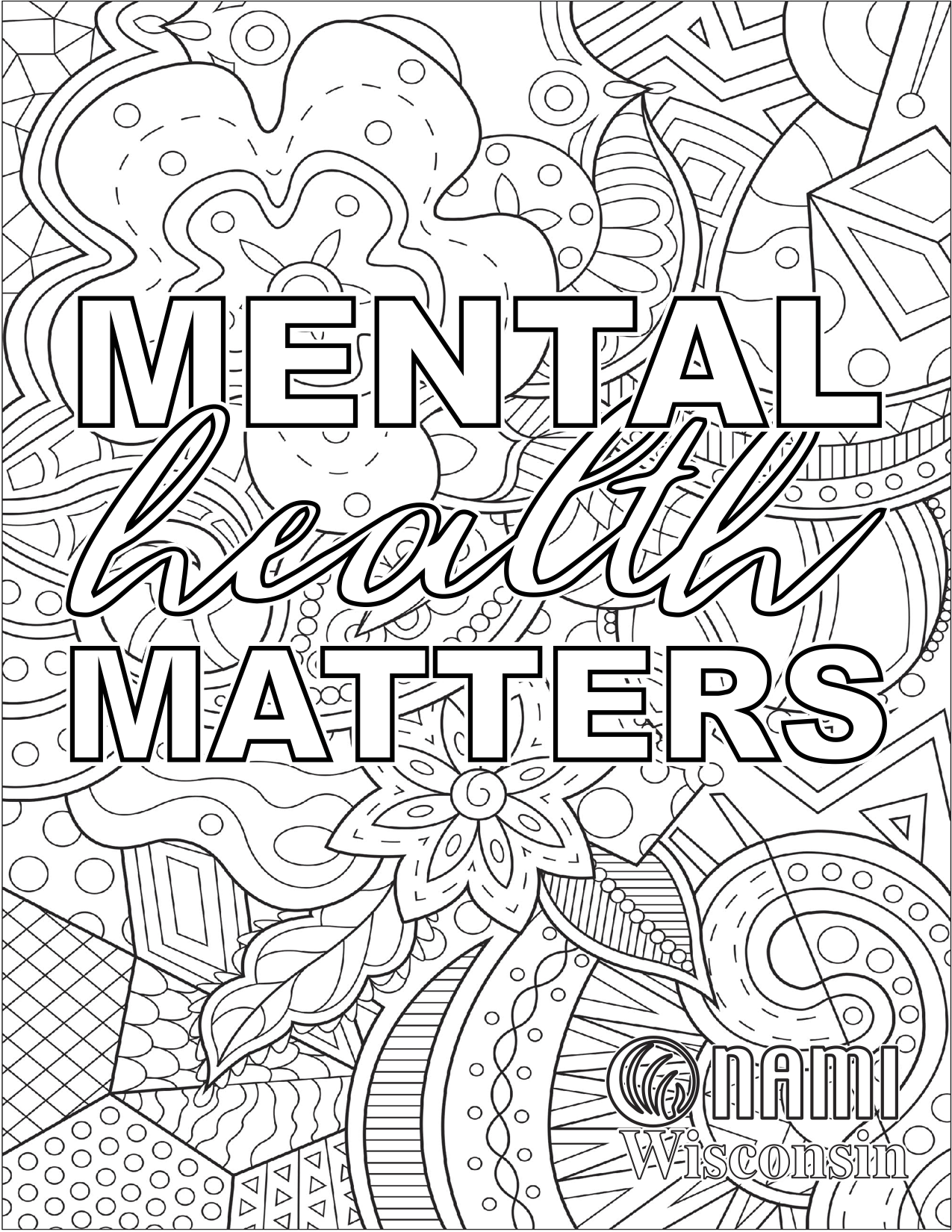 Free Printable Mental Health Coloring Pages