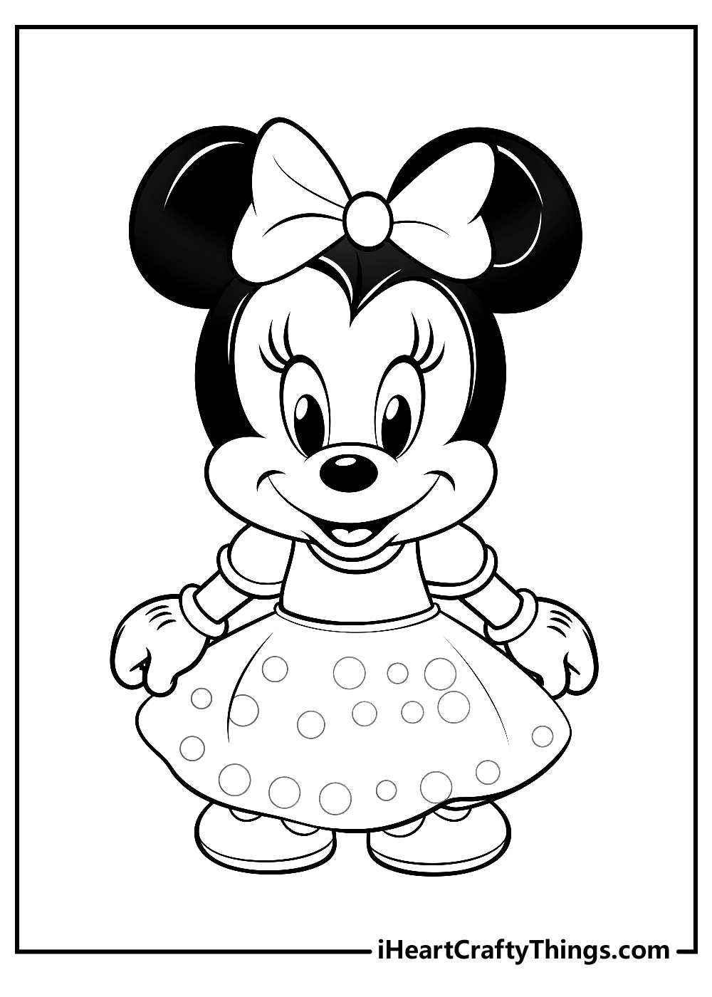 Free Printable Minnie Mouse Coloring Pages PDF