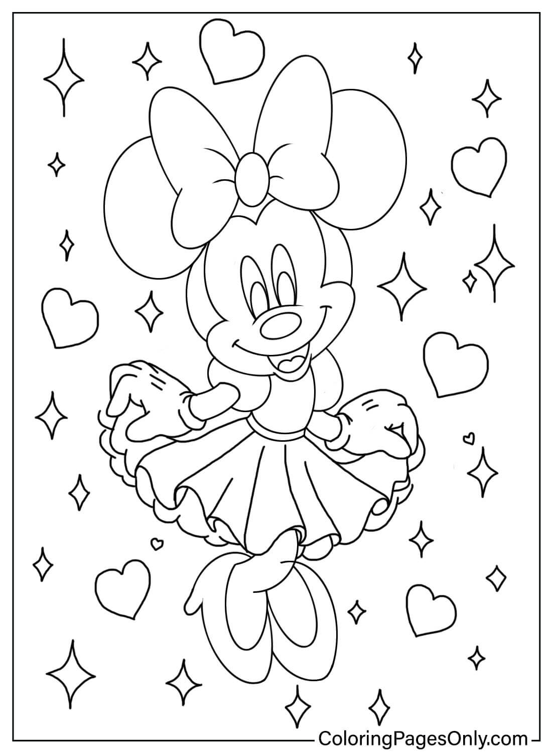 Free Printable Minnie Mouse Coloring Pages PDF
