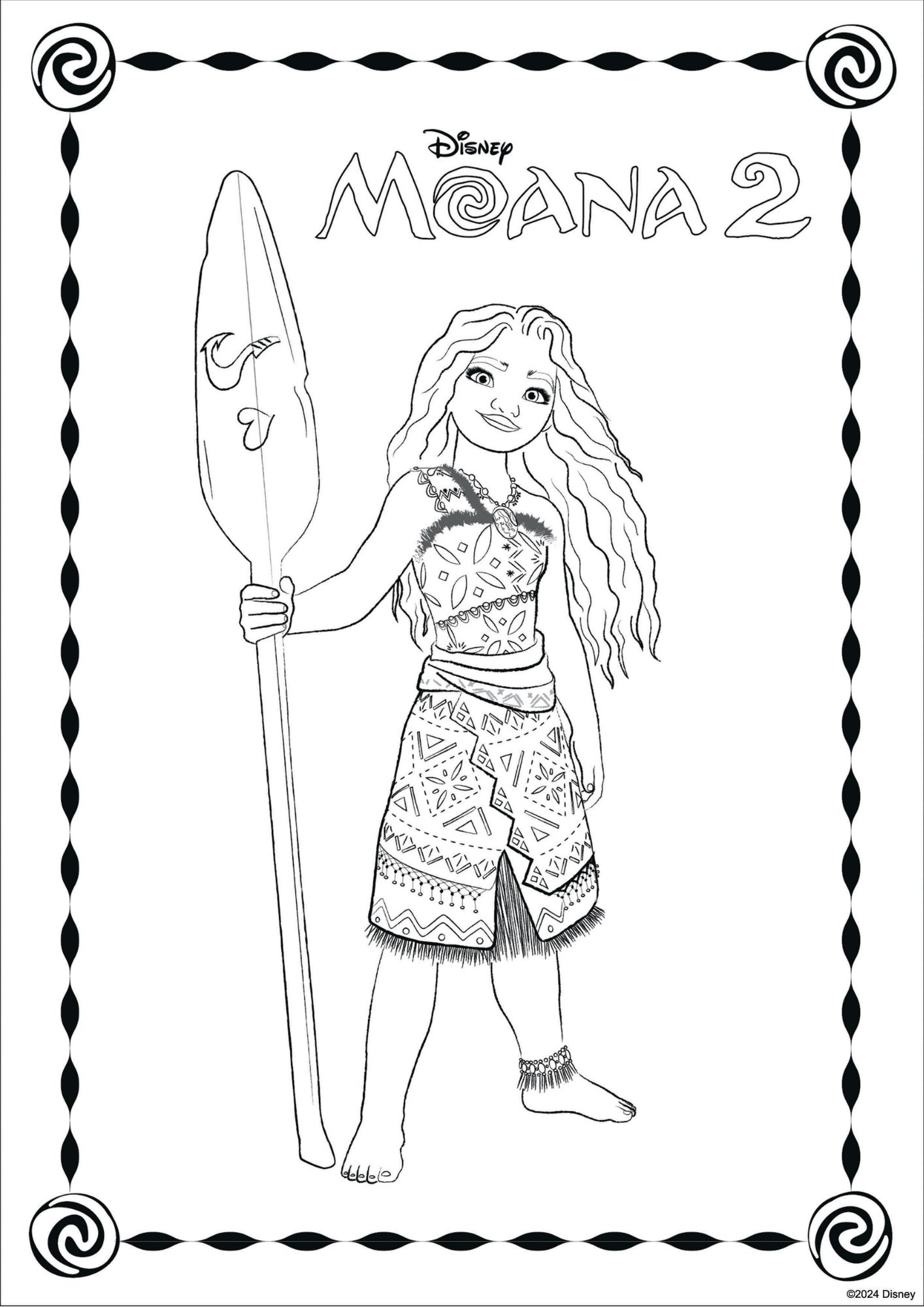Free printable moana 2 coloring pages Seeing Dandy Blog