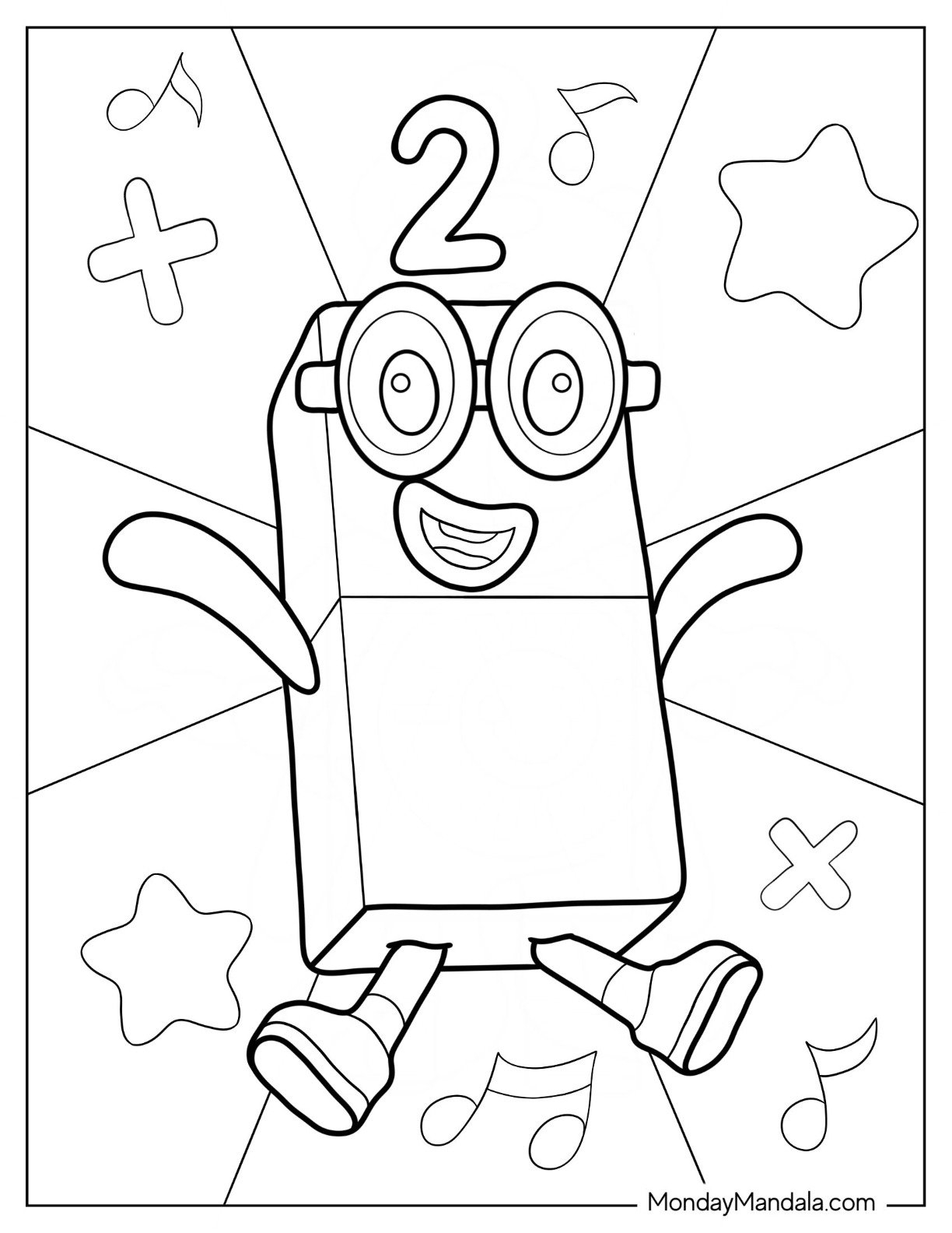 numberblocks coloring pages