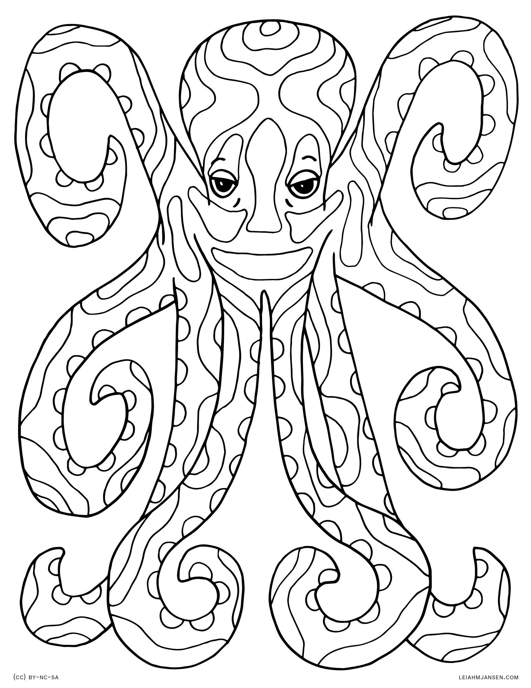 Free Printable Octopus Coloring Pages At GetDrawings Free Download