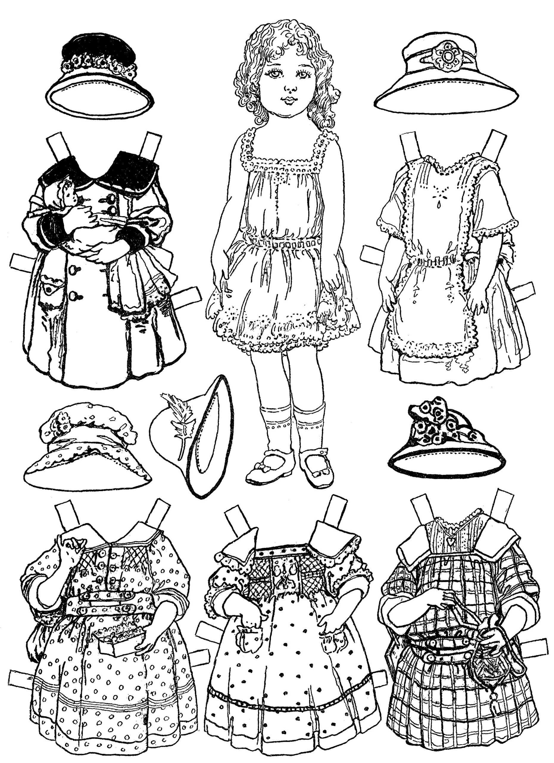 Free Printable Paper Doll Coloring Pages For Kids Free Printable Paper Doll Coloring Pages For Kids