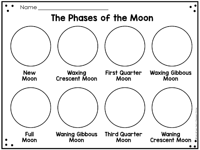 Free Printable Phases Of The Moon Worksheets Frugal Mom Eh Free Printable Phases Of The Moon Worksheets Frugal Mom Eh
