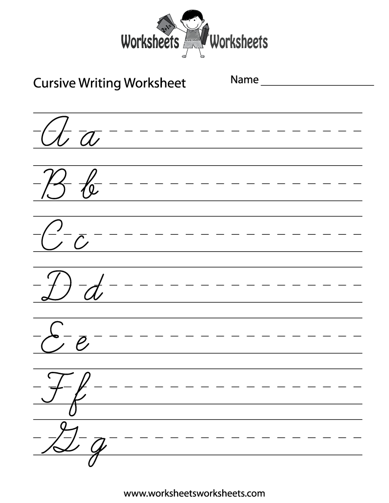 Free Printable Practice Cursive Writing Worksheet Free Printable Practice Cursive Writing Worksheet