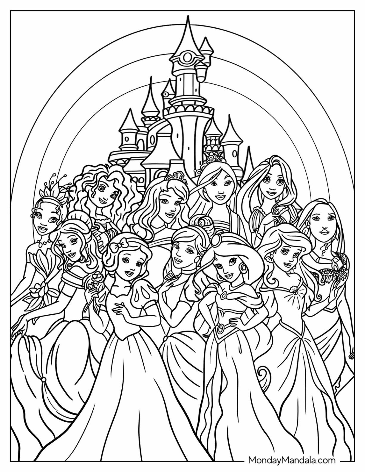 Free Printable Princess Coloring Pages Disney Free Printable Princess Coloring Pages Disney